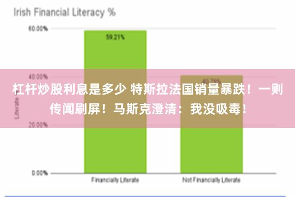 杠杆炒股利息是多少 特斯拉法国销量暴跌！一则传闻刷屏！马斯克澄清：我没吸毒！